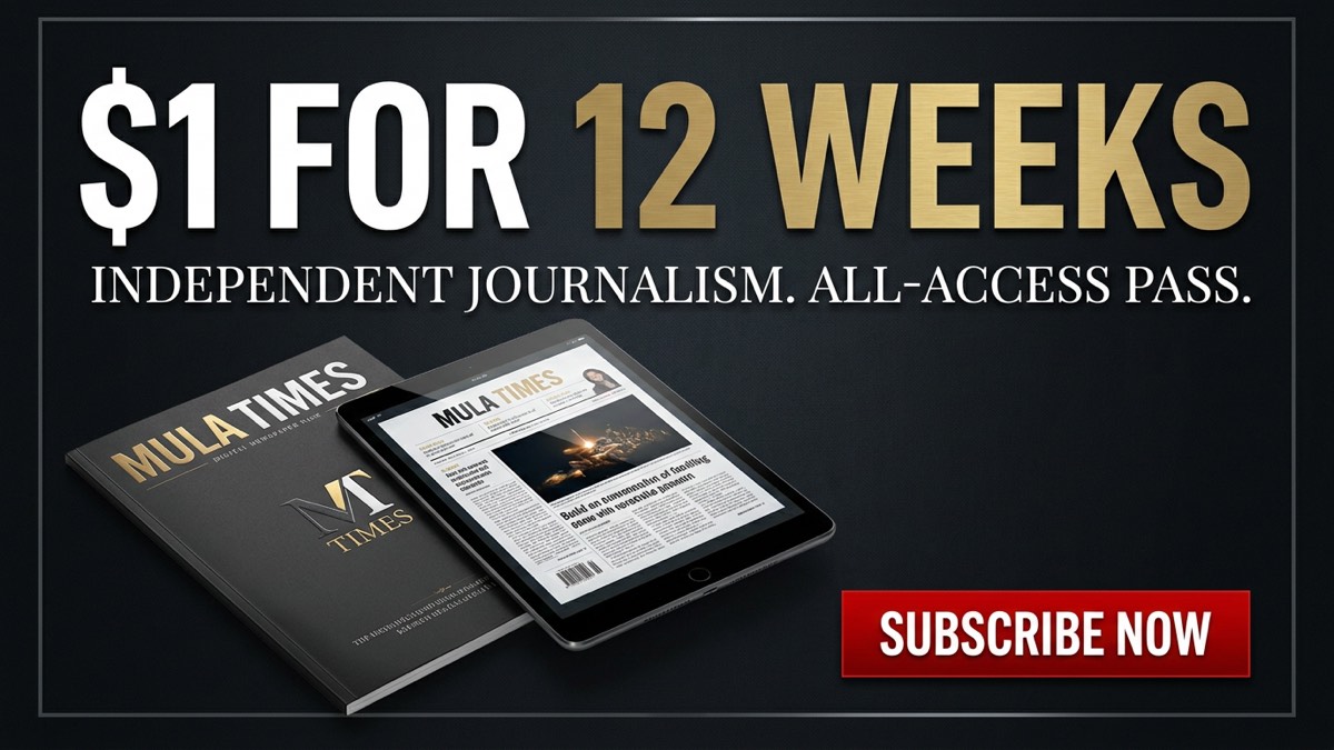 MulaTimes Digital Subscription - $1 for 12 Weeks